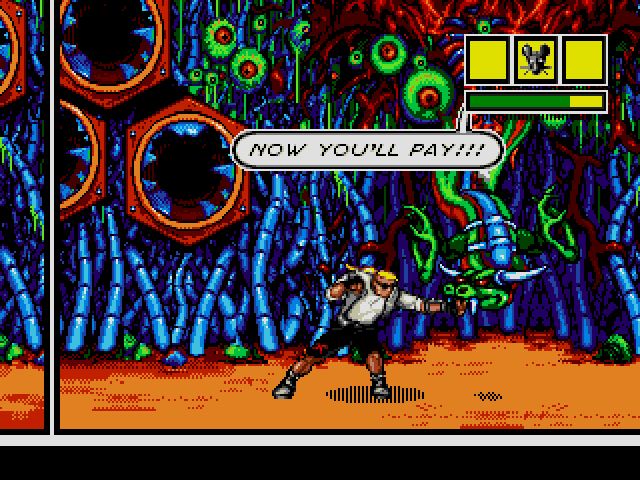 Comix Zone screenshot - Episode 1: Night of the Mutants  Page 2